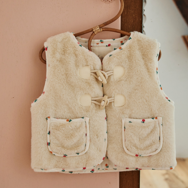 Gilet sans manche fausse fourrure 18-36 mois - Dans la ferme - image 1