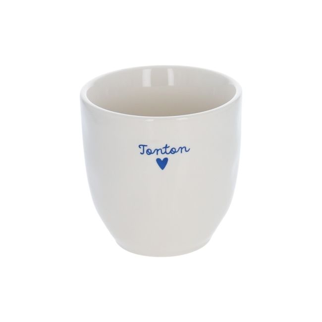Tasse à café  Tonton  cœur bleu en céramique - image 1