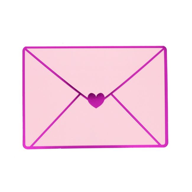 Carte de vœux enveloppe rose cœur pour toi - image 3