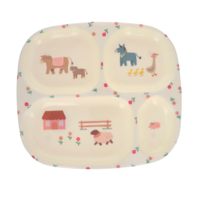 Assiette à compartiments animaux - Dans la ferme - image 1