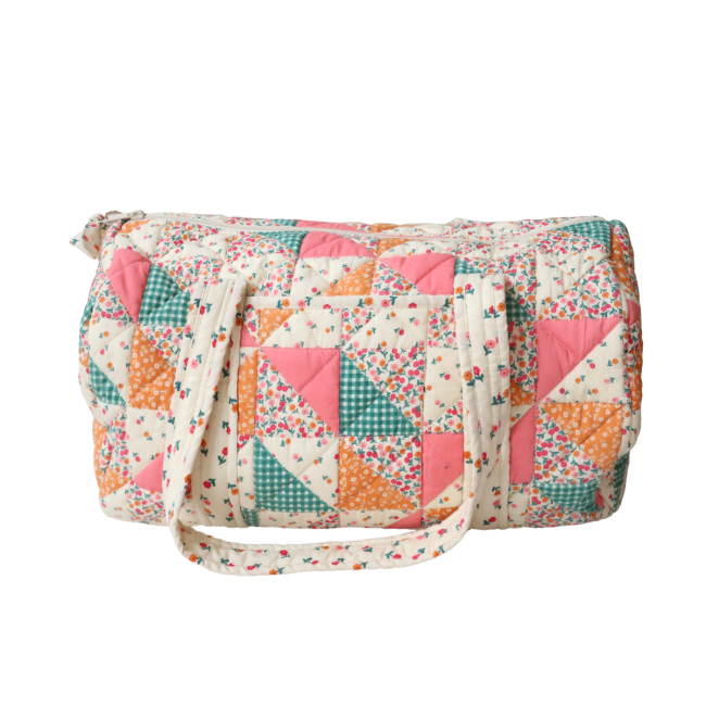 Sac à langer patchwork fleuri - Dans la ferme - image 2