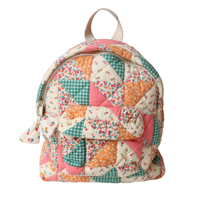 Sac à dos enfant patchwork fleuri - Dans la ferme - image 2