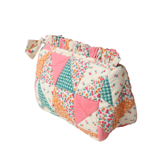 Trousse de toilette patchwork fleuri - Dans la ferme - image 3