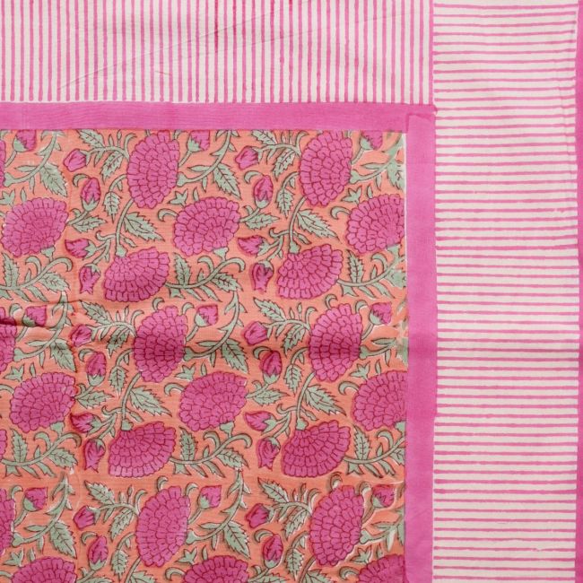 Nappe block print rose - Paraty - image 3
