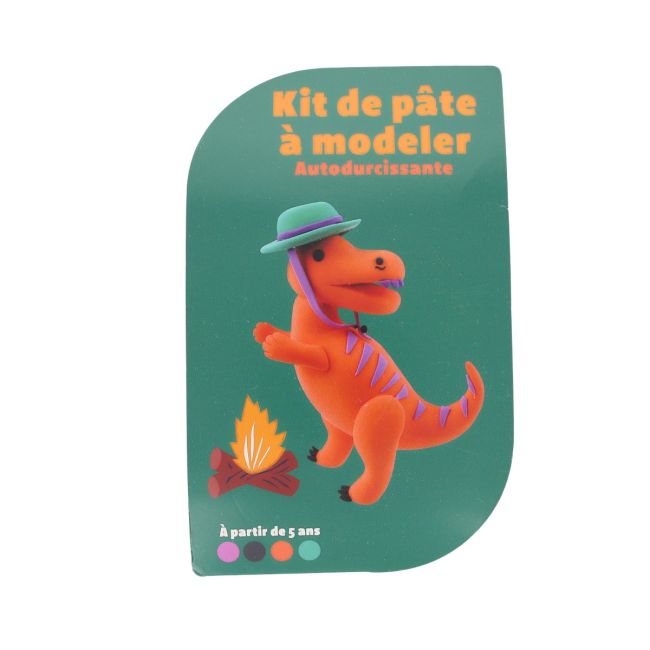 Kit créatif pâte à modeler autodurcissante T-rex - Dinosaures - image 1