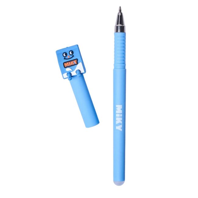 Stylo à bille bleu bouteille de lait Miky - image 1