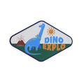 Plaque décorative en métal Diplodocus - image 1