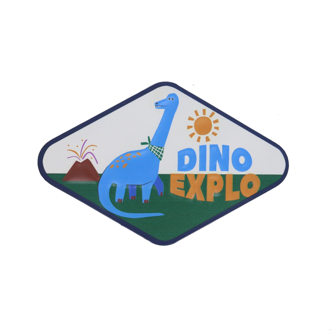 Plaque décorative en métal Diplodocus - image 1