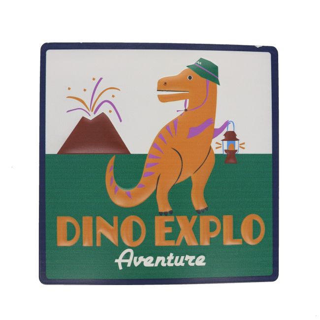 Plaque décorative en métal T-Rex - image 1