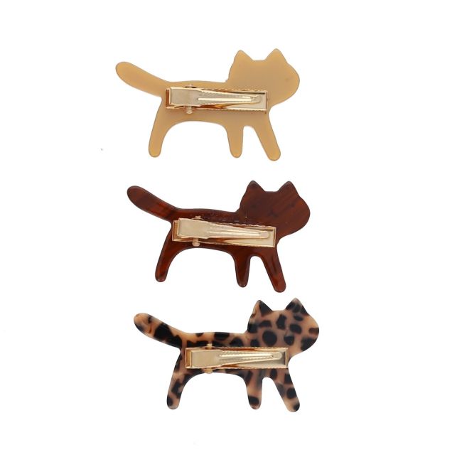 Lot de 3 barrettes chats - image 2