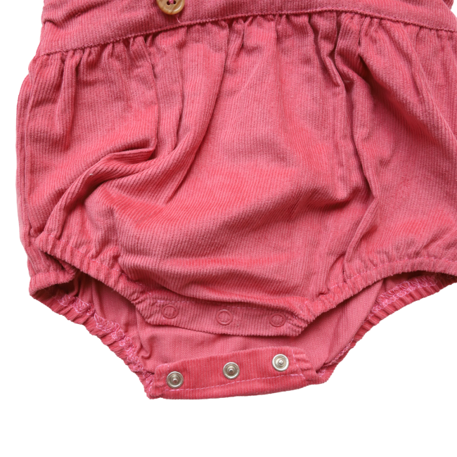 Bloomer à bretelles velours rose 6-12 mois - Dans la ferme - image 4