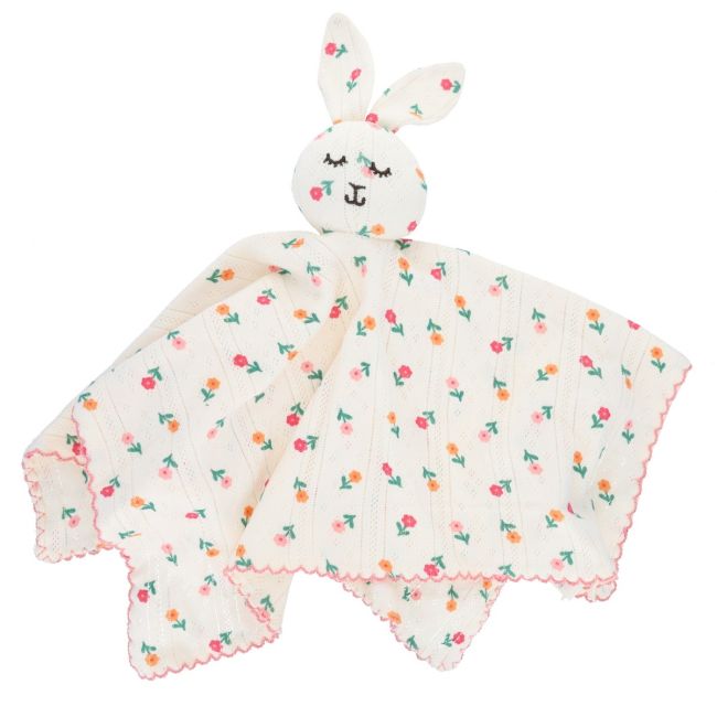 Doudou lapin pointelle fleurie - Dans la ferme - image 2