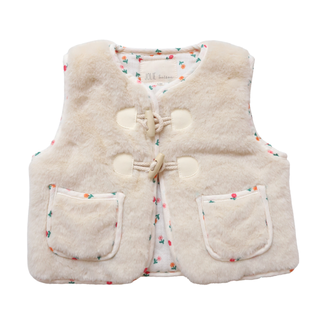 Gilet sans manche fausse fourrure 18-36 mois - Dans la ferme - image 2