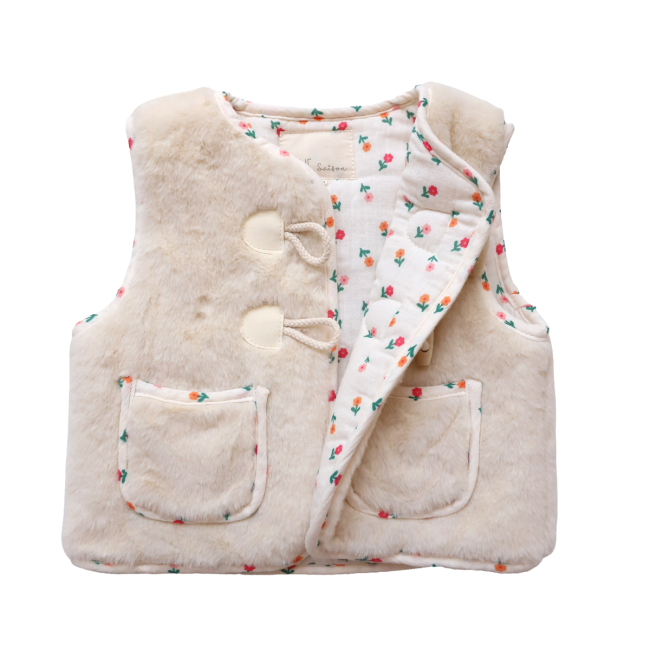 Gilet sans manche fausse fourrure 18-36 mois - Dans la ferme - image 4