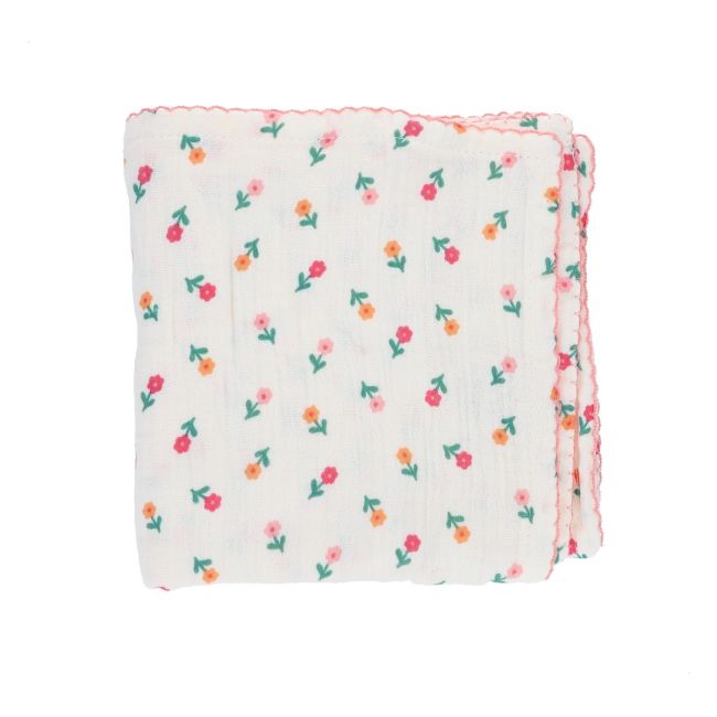 Lange fleuri 70x70 cm - Dans la Ferme - image 3