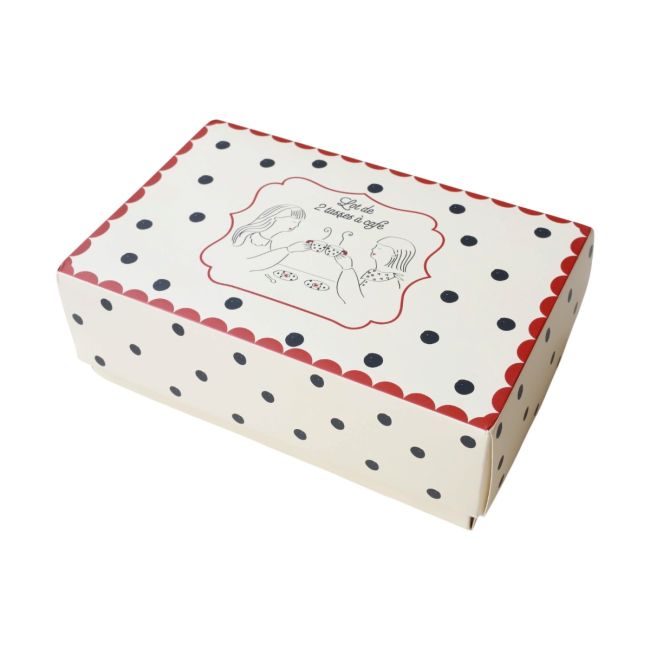 Set de 2 tasses à café avec soucoupes en grès - Carmina - image 4