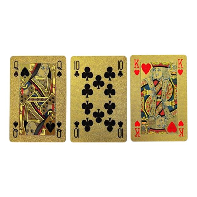 Jeu de 54 cartes doré - La bonne aventure - image 2