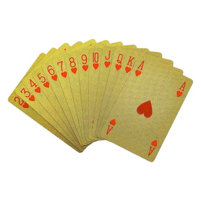 Jeu de 54 cartes doré - La bonne aventure - image 3
