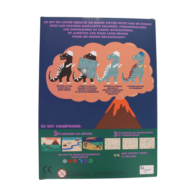 Kit créatif papier magique - Dinosaures - image 2