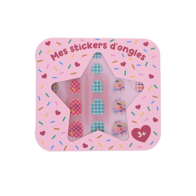 Set de 4 planches de stickers pour ongles fantaisie - image 1