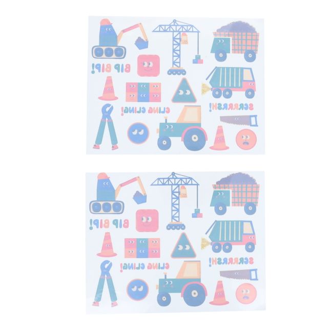 Set de 2 planches de tatouages temporaires - Bip Bip ! - image 2
