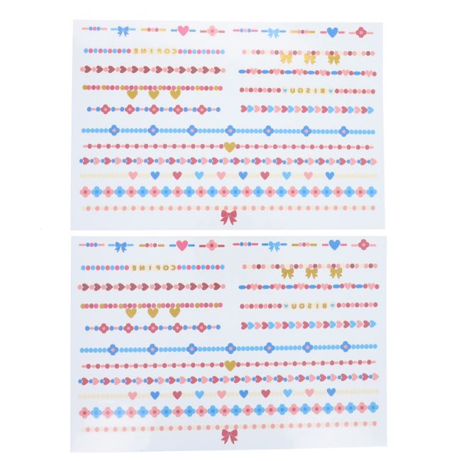 Set de 2 planches de tatouages temporaires - Marguerite - image 2
