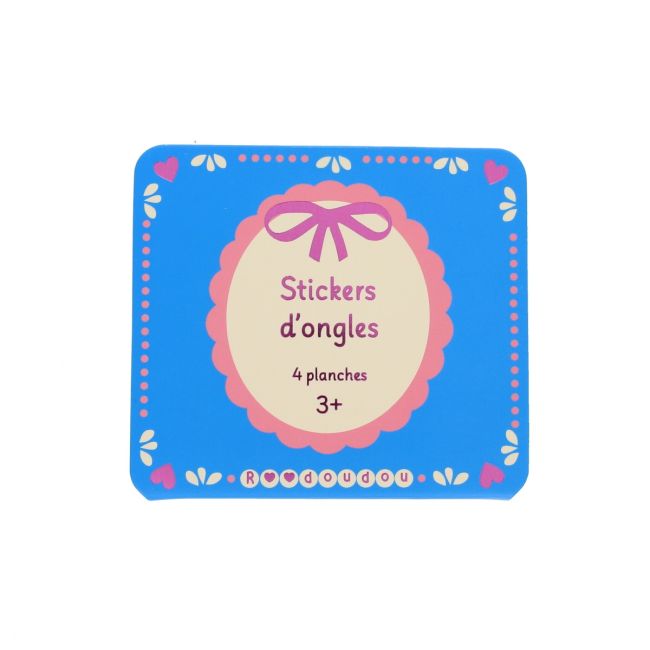 Set de 4 planches de stickers pour ongles - Marguerite - image 1