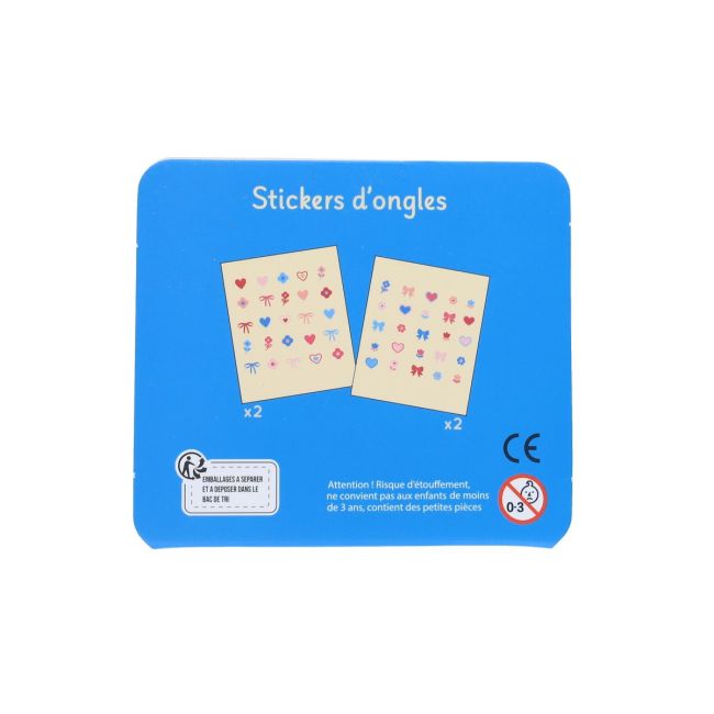 Set de 4 planches de stickers pour ongles - Marguerite - image 2