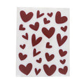 Set de 2 planches de stickers réfléchissants coeurs - image 1