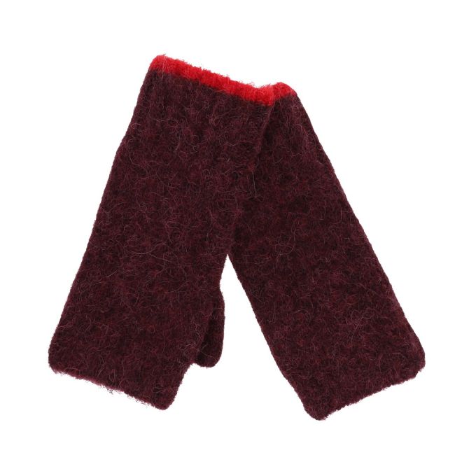 Mitaines femme prune - Carmina - image 1