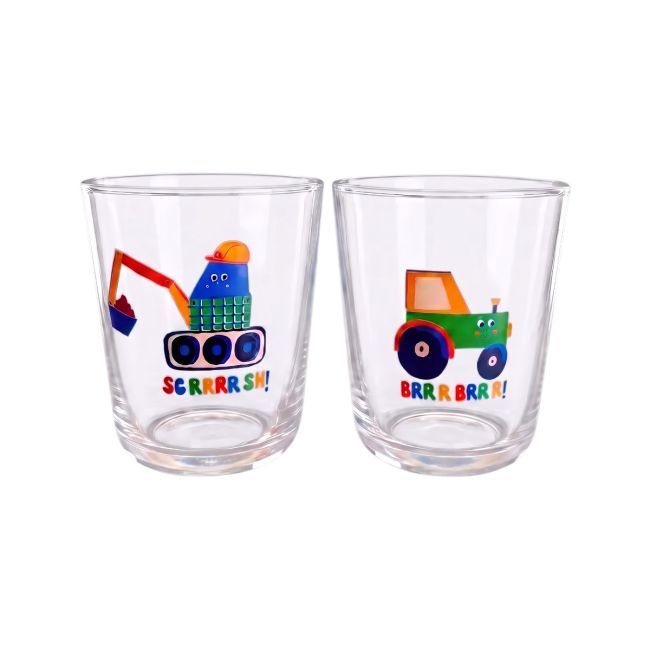 Lot de 2 verres à eau enfant - Bip bip ! - image 1