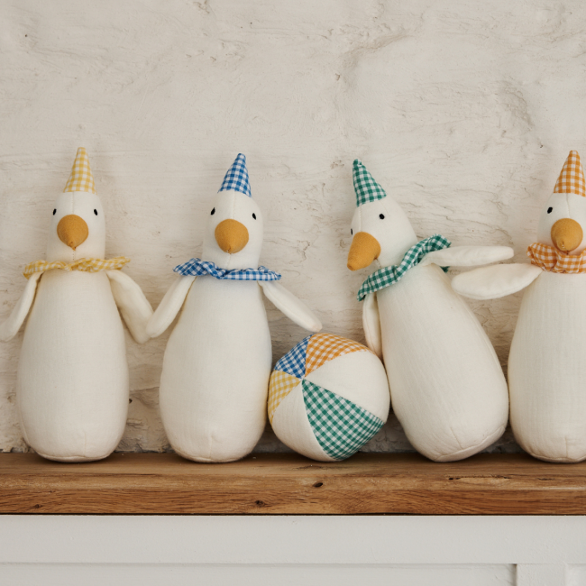 Jeu de quilles d'éveil peluches Oies - Dans la ferme - image 1