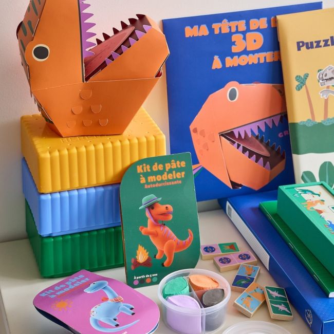 Kit créatif pâte à modeler autodurcissante T-rex - Dinosaures - image 2