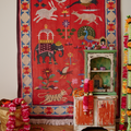 Tapis en coton animaux indiens - image 1